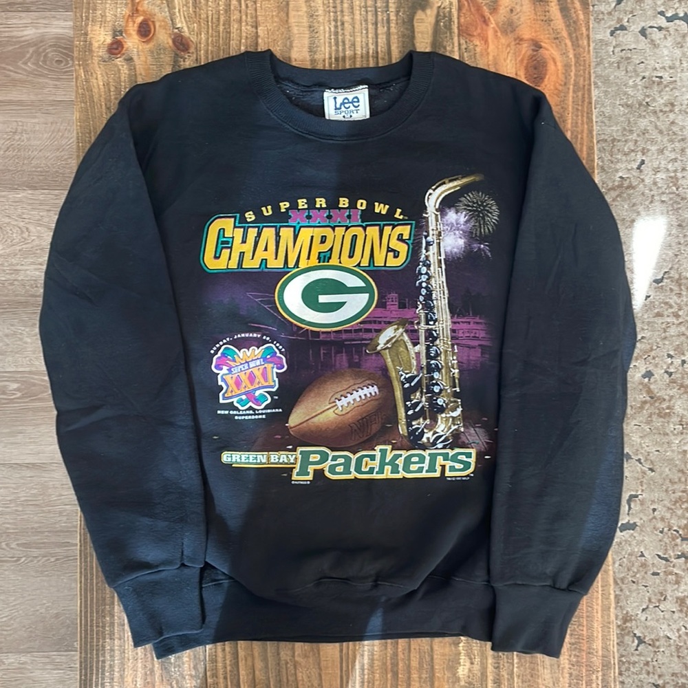 Vintage 90s Super Bowl XXXI Champions Sweatshirt, Green Bay Packers